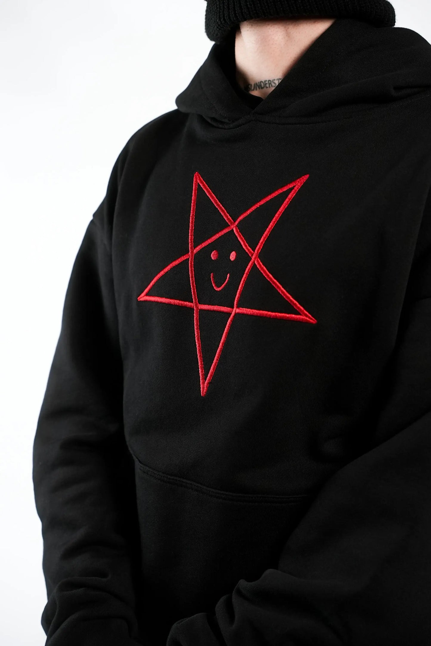 Alternative Oversized Pentagram Hoodie
