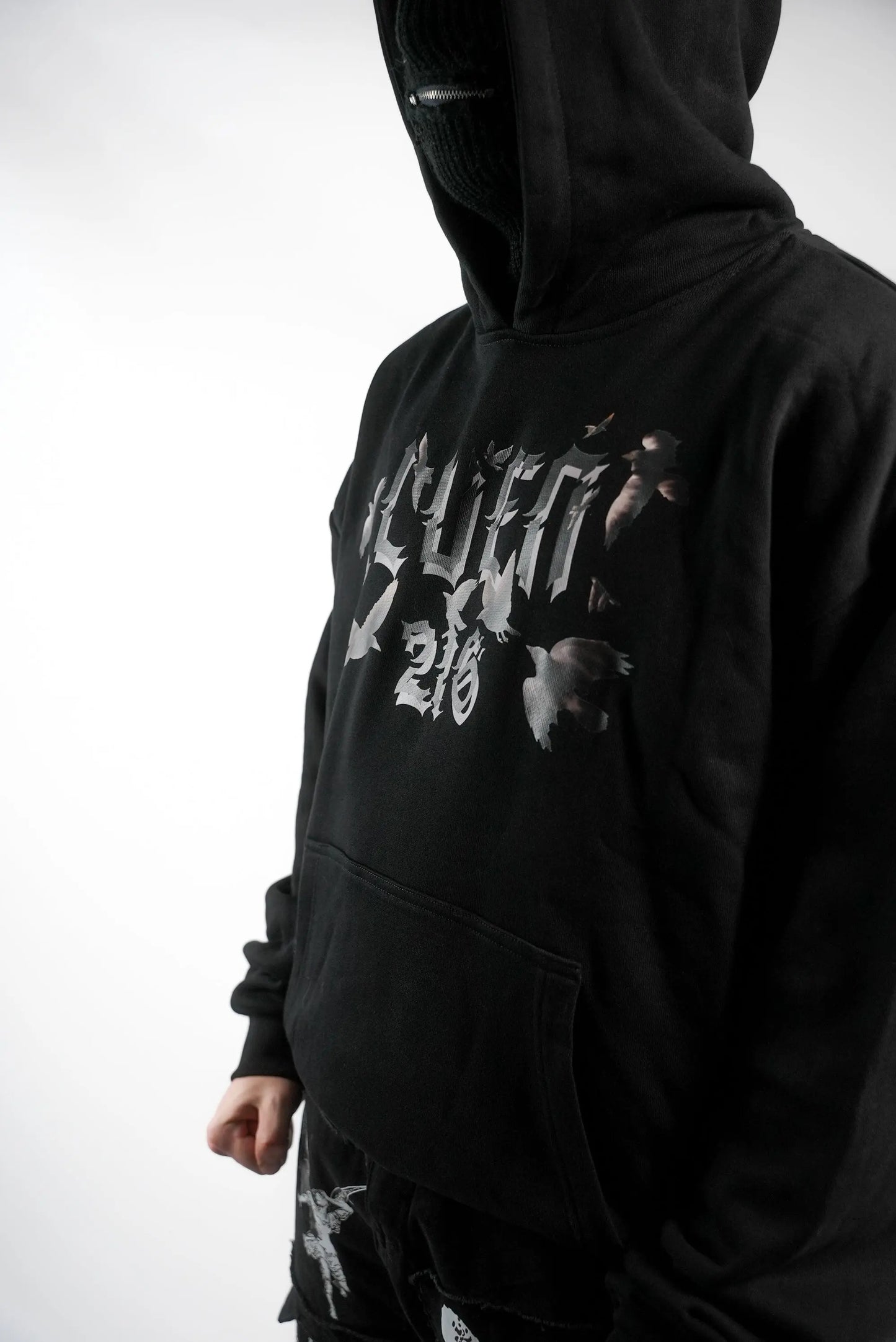 Alternative Gothic Techwear Oversized Hoodie