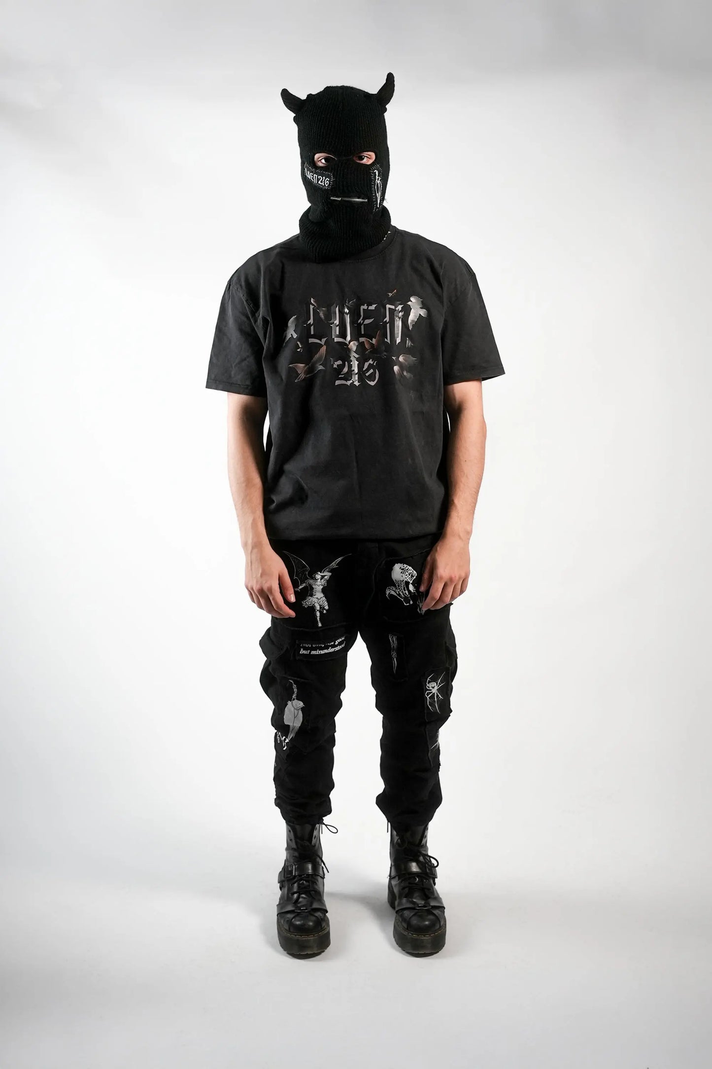 Alternative Gothic Techwear Oversized T-Shirt