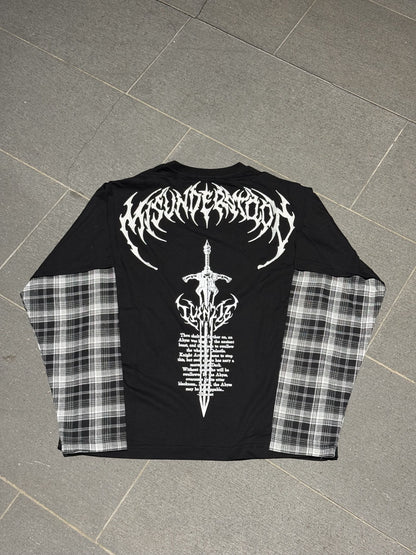 Luen216 Abyss Blade Longsleeve Checkered Black