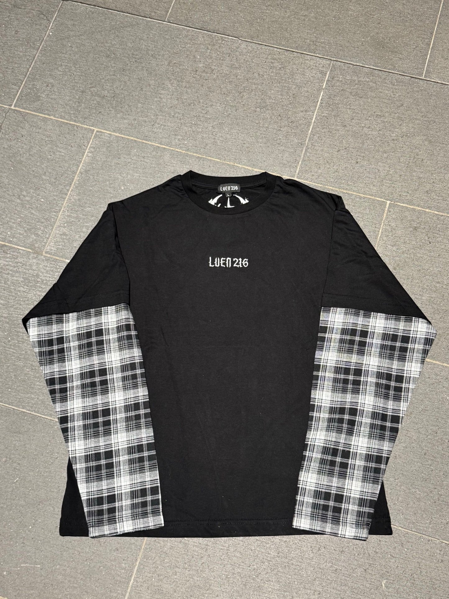 Luen216 Abyss Blade Longsleeve Checkered Black