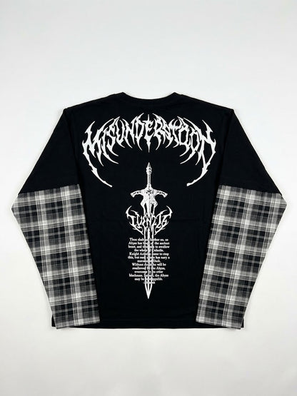 Luen216 Abyss Blade Longsleeve Checkered Black
