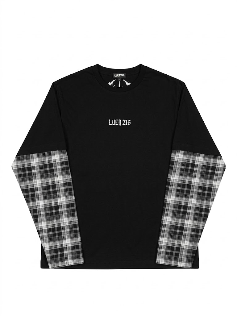 Luen216 Abyss Blade Longsleeve Checkered Black