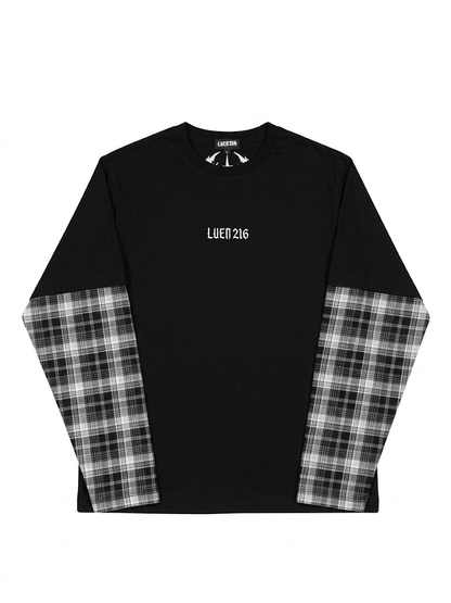 Luen216 Abyss Blade Longsleeve Checkered Black